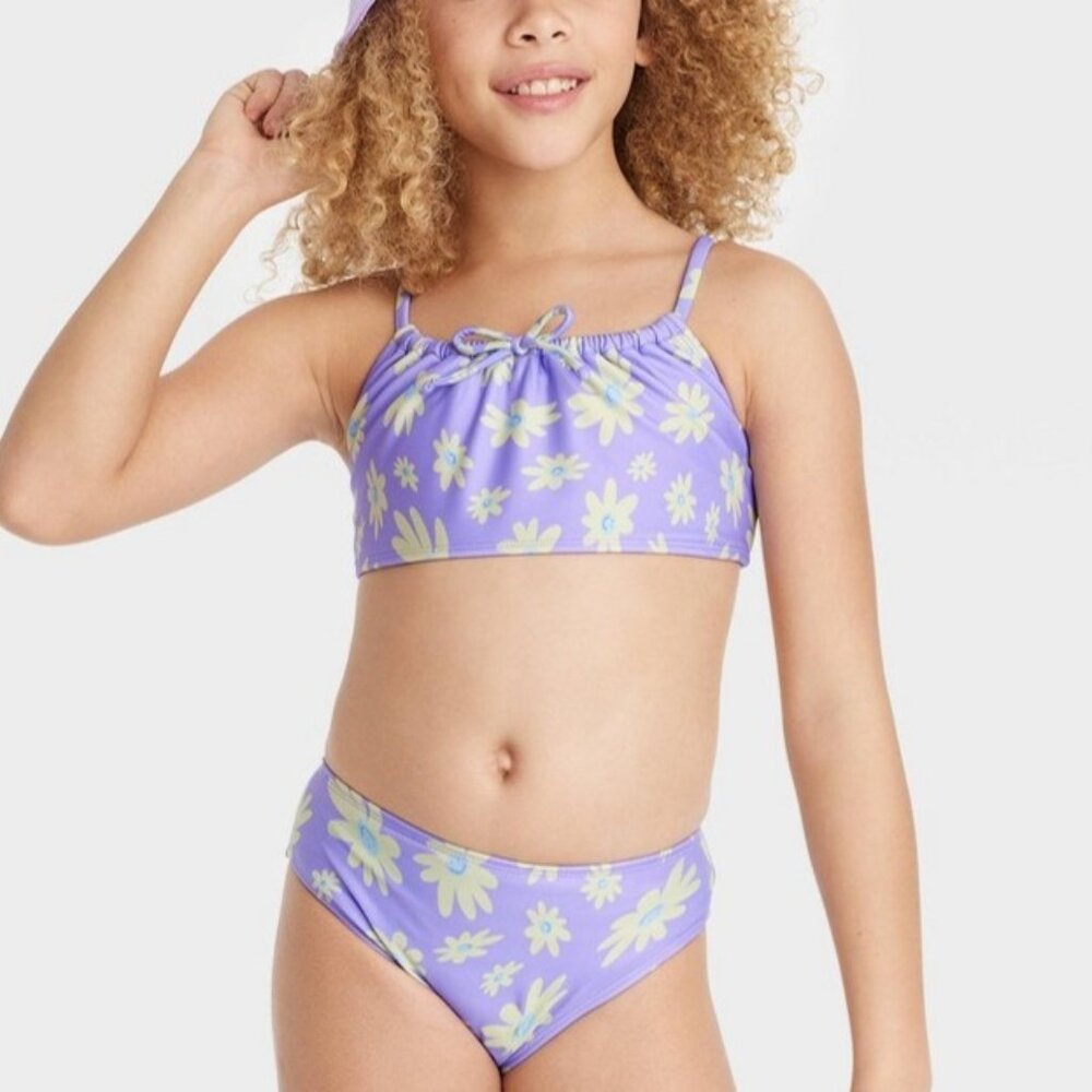 Art Class Girls' Happy Daisy Swimwear Set - M